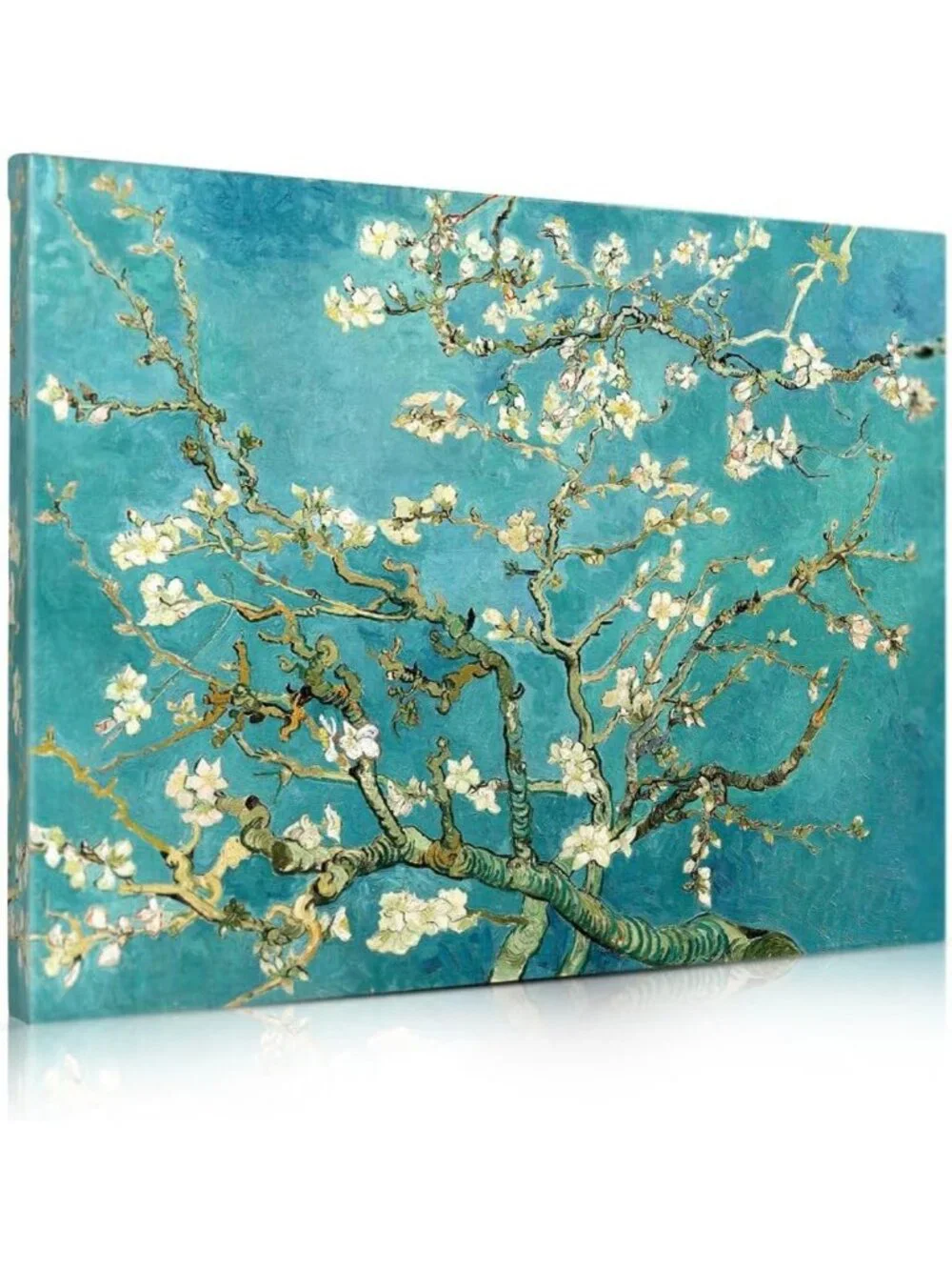 Stunning Almond Blossom Canvas Wall Art - 20x16'' Floral Decor for Home